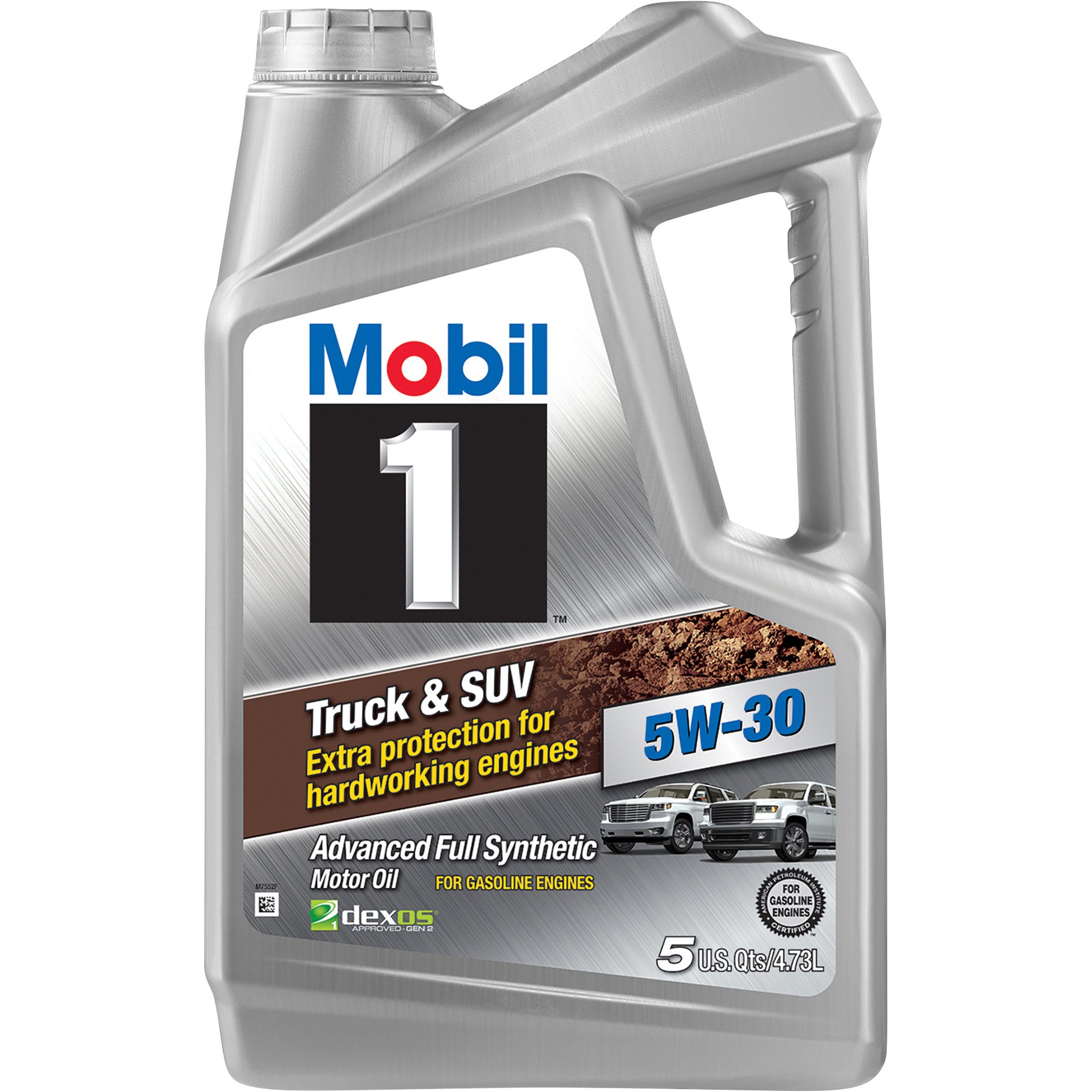 Mobil 1 5W-30 Truck & SUV Advanced Full Synthetic Motor Oil — 5 Quarts, Model# MOBIL 5W-30-5QT